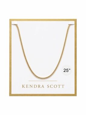 KENDRA SCOTT GOLD SNAKE CHAIN 25” - BRAND NEW WITH PACKAGING